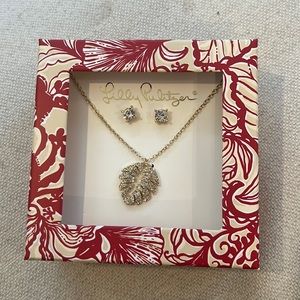 NWT Lilly Pulitzer Earrings and Necklace Set